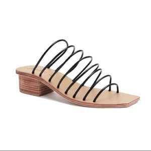 NWB St. Agni Ines Leather Sandal Black size 39